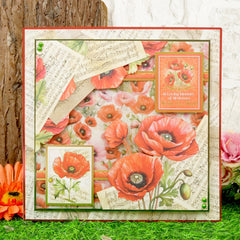 Pretty Poppies 8" x 8" Paper Pad-6