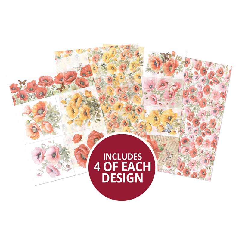 Pretty Poppies Printed Parchment-1