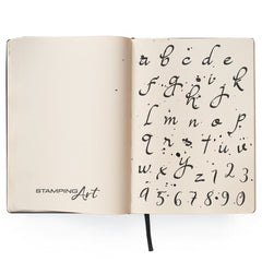 Ciao Bella Clear Stamp Set 4"x6" Moonlight Lowercase Alphabet-2