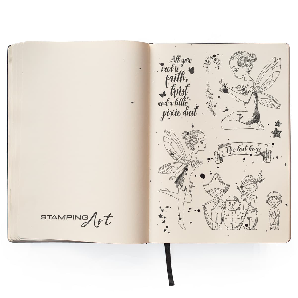 Ciao Bella Clear Stamp Set 4"x6" Tinker Bell & The Lost Boys-2
