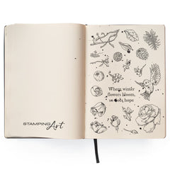 Ciao Bella Clear Stamp Set 4"x6" Frozen Garden-2