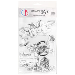 Ciao Bella Clear Stamp Set 4"x6" Moonlight-1