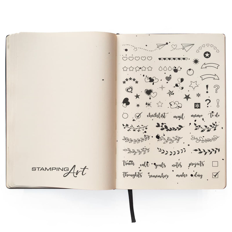 Ciao Bella Clear Stamp Set 4"x6" BuJo Planner-2