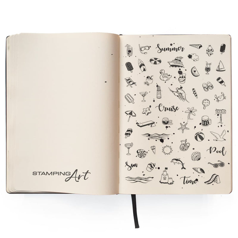 Ciao Bella Clear Stamp Set 4"x6" BuJo Summer-2