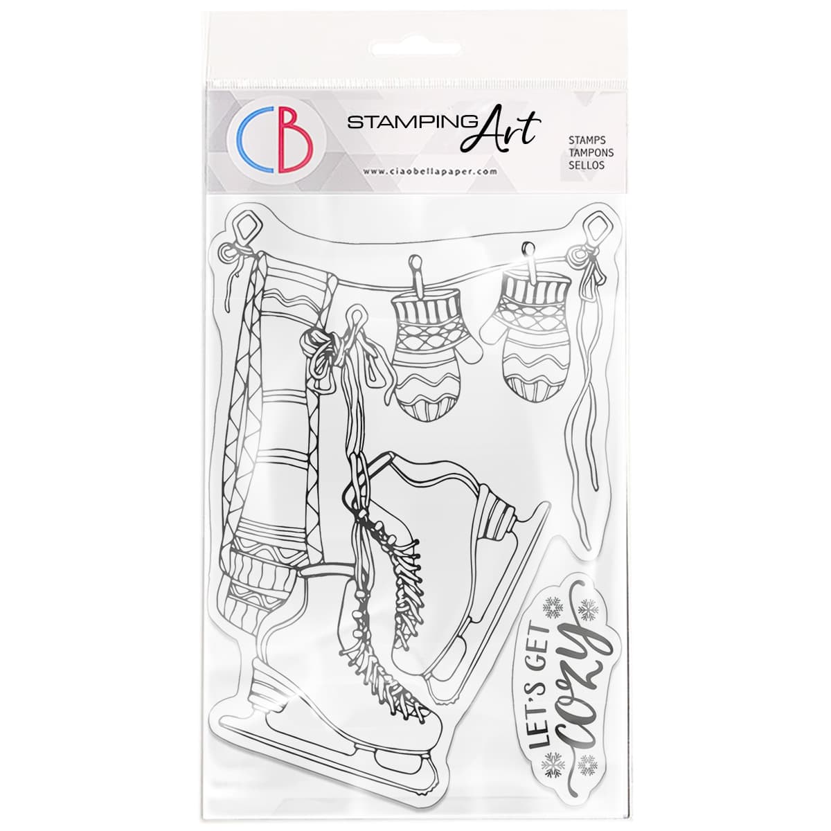 Ciao Bella Clear Stamp Set 4"x6" Let's Get Cozy-1