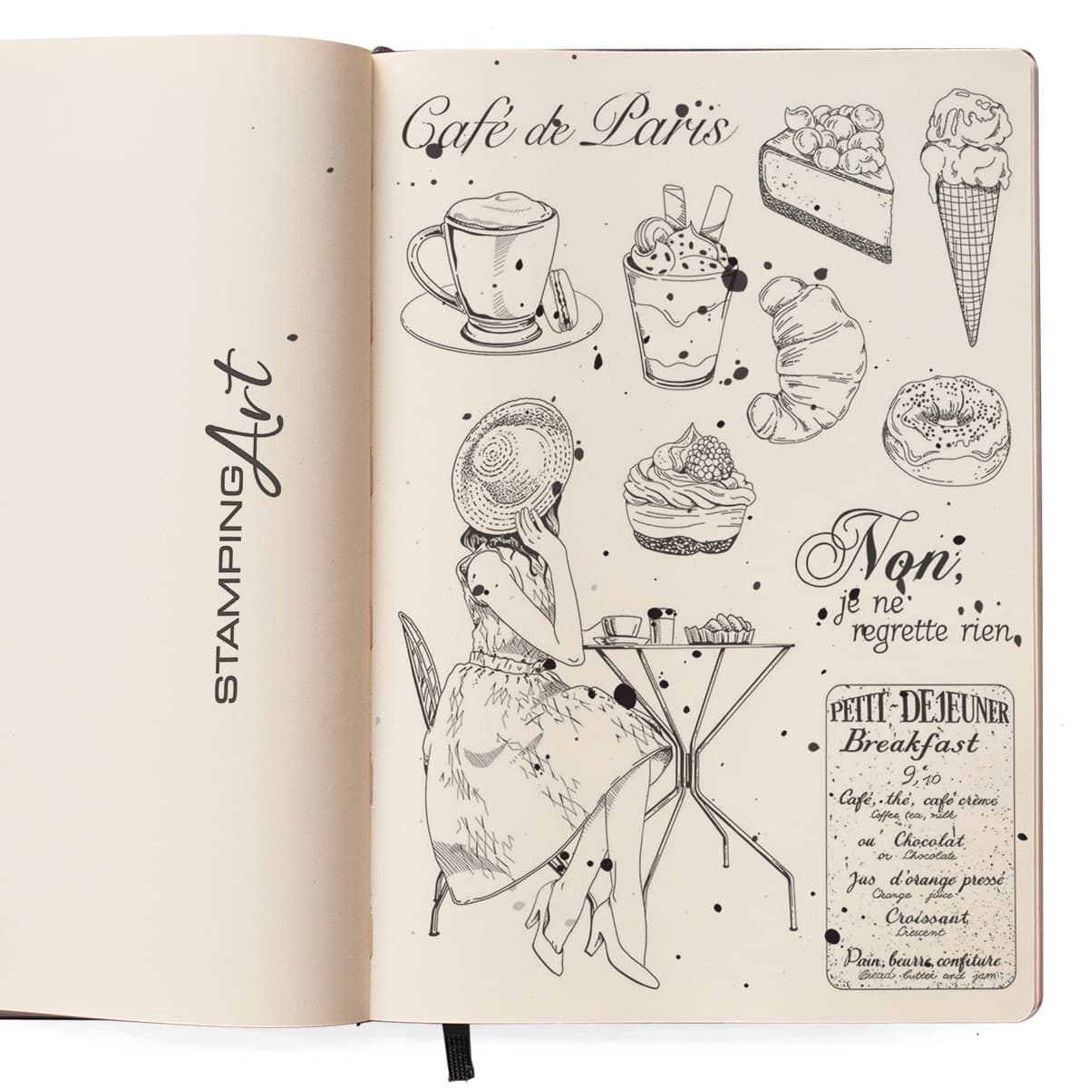 Ciao Bella Clear Stamp Set 6"x8" La Boulangerie-2