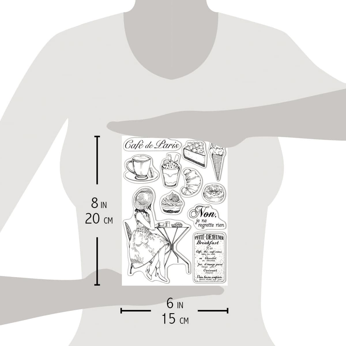 Ciao Bella Clear Stamp Set 6"x8" La Boulangerie-3