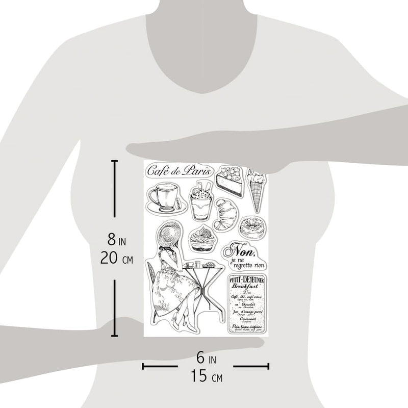 Ciao Bella Clear Stamp Set 6"x8" La Boulangerie-3