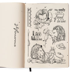 Ciao Bella Clear Stamp Set 6"x8" The Lion And The Mouse-2