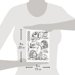 Ciao Bella Clear Stamp Set 6"x8" The Lion And The Mouse-3