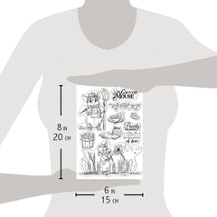 Ciao Bella Clear Stamp Set 6"x8" The Country Mouse-3