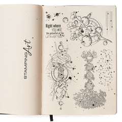Ciao Bella Clear Stamp Set 6"x8" Universe Is Heart And Mind-2