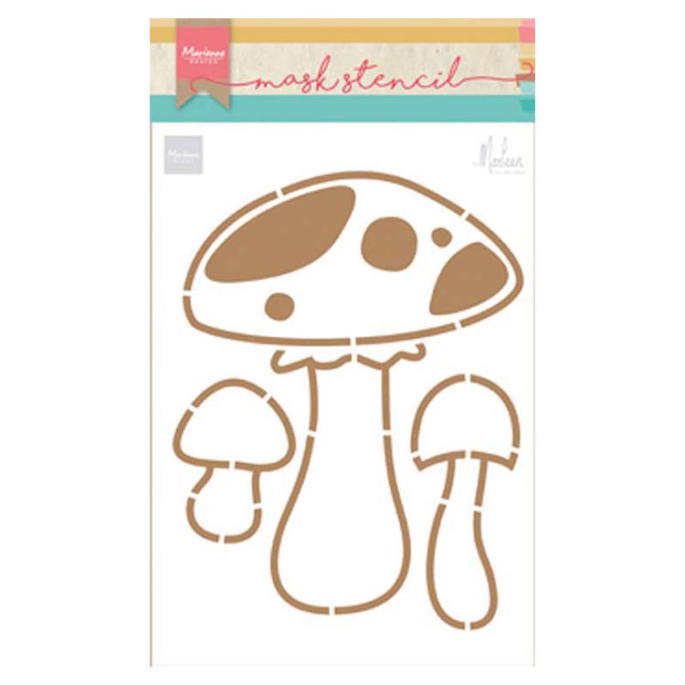 Marianne Design Craft Stencil: Mushrooms by Marleen-1