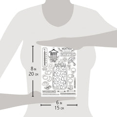 Ciao Bella Clear Stamp Set 6"x8" BuJo Weather-3