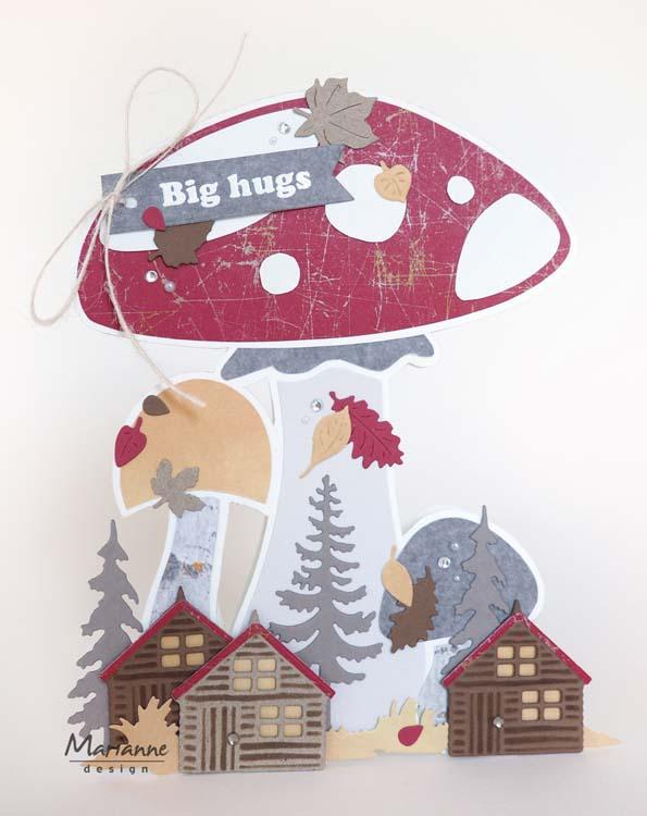 Marianne Design Craft Stencil: Mushrooms by Marleen-2