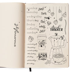 Ciao Bella Clear Stamp Set 6"x8" BuJo Week-2