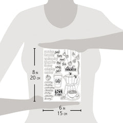 Ciao Bella Clear Stamp Set 6"x8" BuJo Week-3