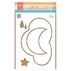 Marianne Design Craft Stencil: Cloud by Marleen-1