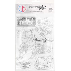 Ciao Bella Clear Stamp Set 6"x8" Swan Lake-1