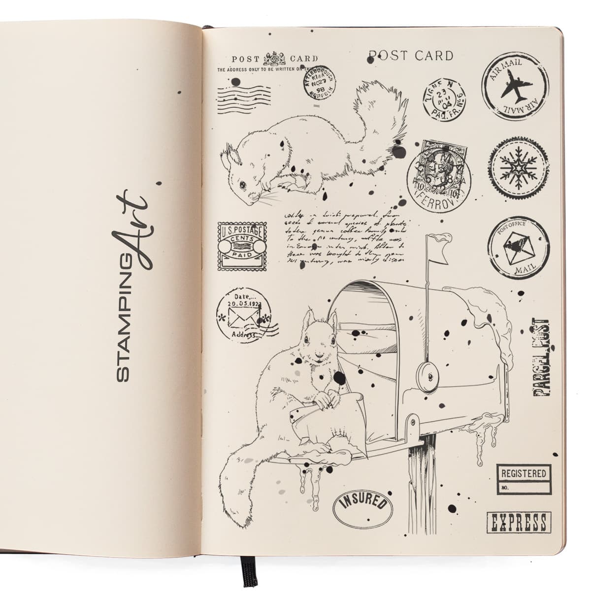 Ciao Bella Clear Stamp Set 6"x8" Mail Box-2