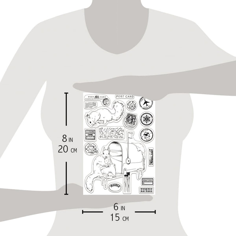Ciao Bella Clear Stamp Set 6"x8" Mail Box-3