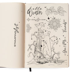 Ciao Bella Clear Stamp Set 6"x8" Hello Winter-2