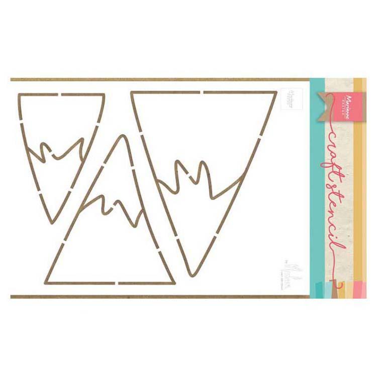 Marianne Design Craft Stencil Mountains By Marleen-1