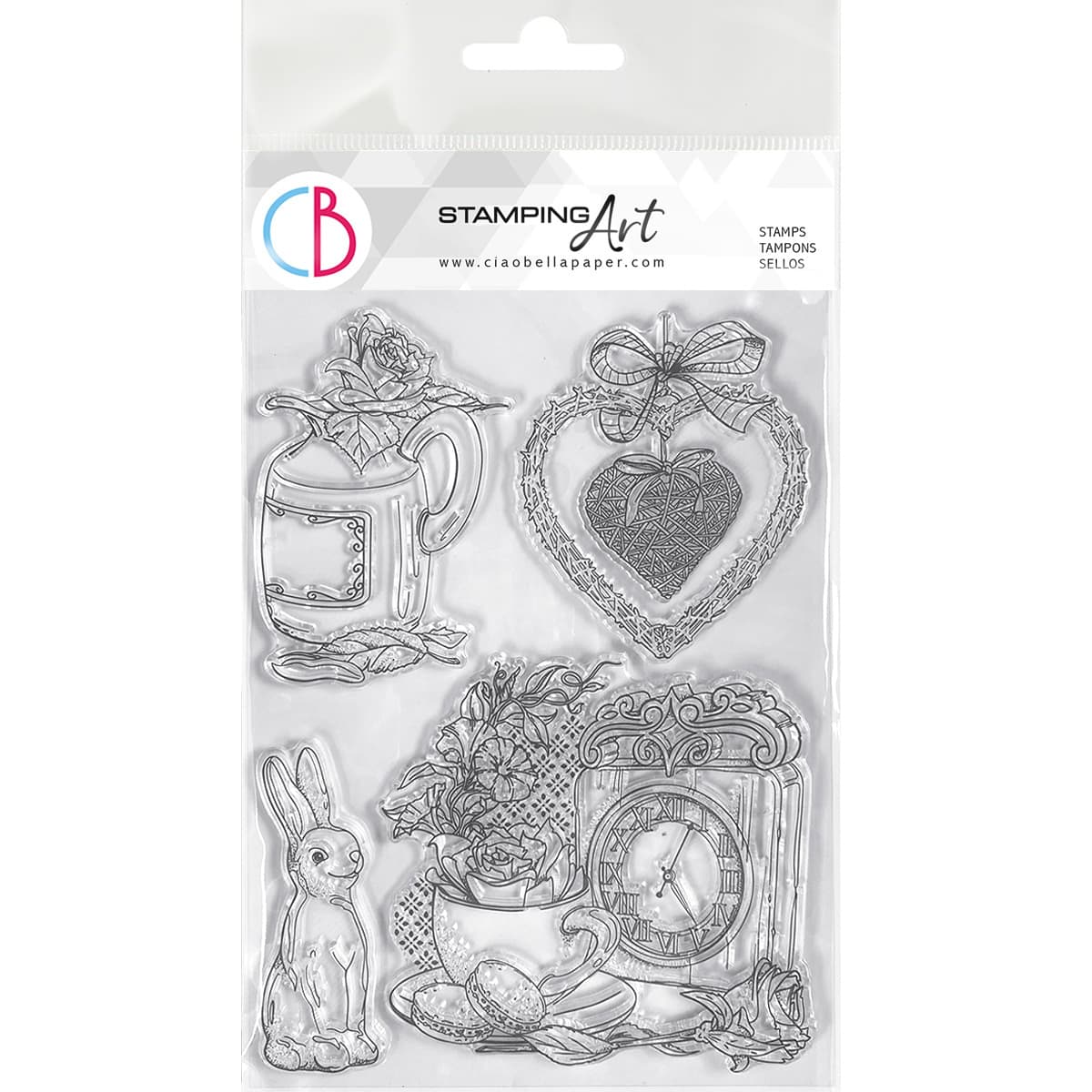 Ciao Bella Clear Stamp Set 6x8 Spring Time-1