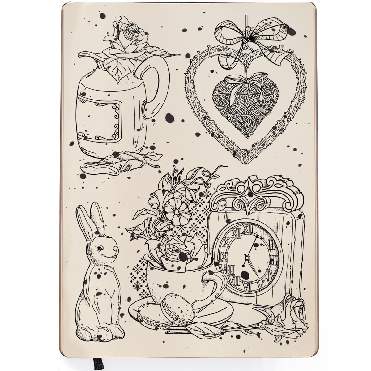 Ciao Bella Clear Stamp Set 6x8 Spring Time-2