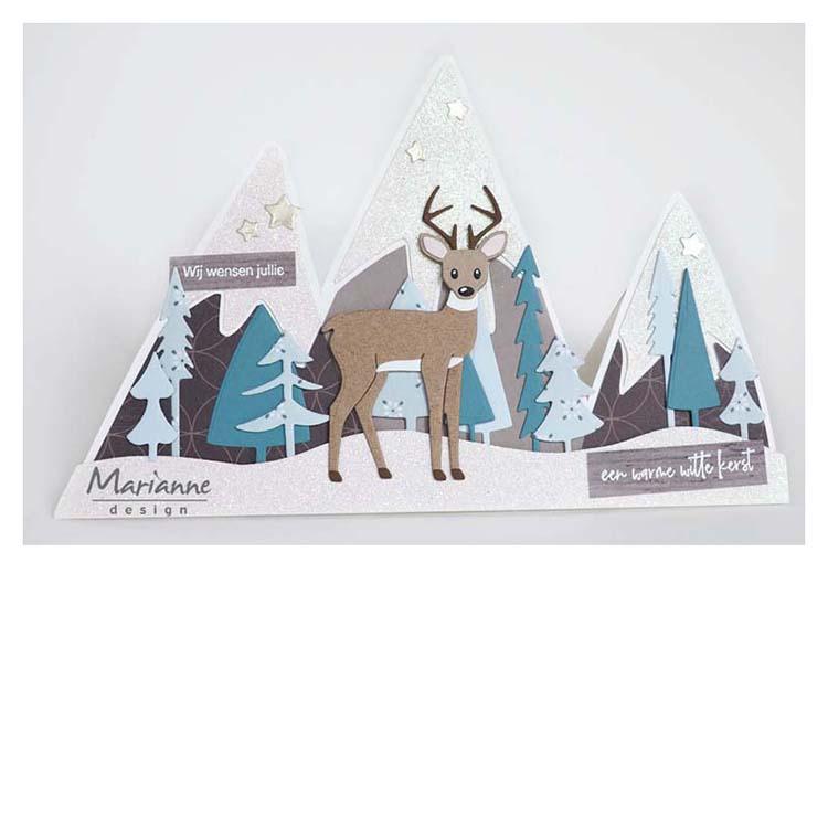 Marianne Design Craft Stencil Mountains By Marleen-3