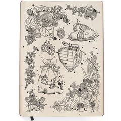 Ciao Bella Clear Stamp Set 6x8 Blackberries-2