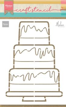 Party Cake By Marleen Craft Stencil-1