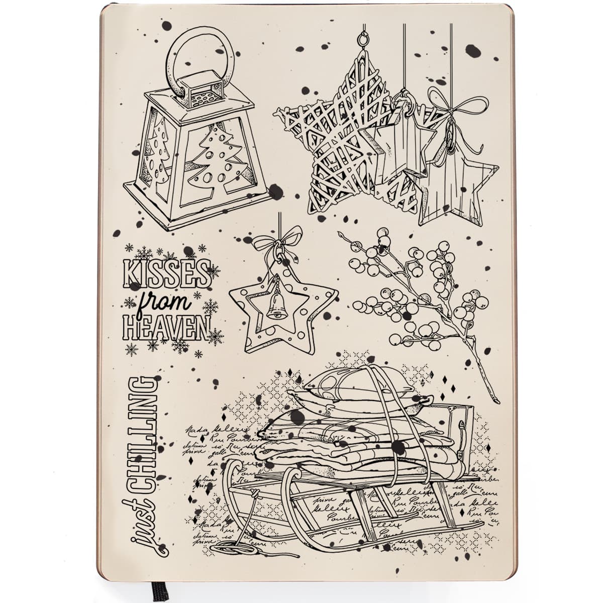 Ciao Bella Clear Stamp Set 6x8 Winter Chill-2
