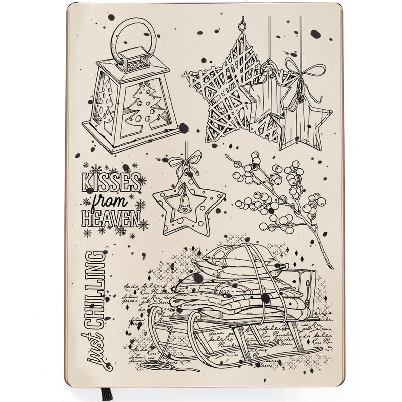 Ciao Bella Clear Stamp Set 6x8 Winter Chill-2