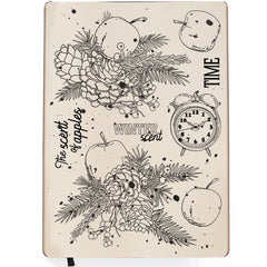 Ciao Bella Clear Stamp Set 6x8 Golden Apples-2