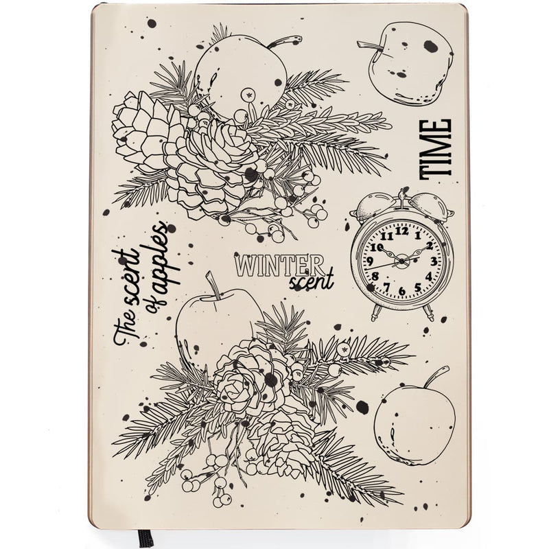Ciao Bella Clear Stamp Set 6x8 Golden Apples-2