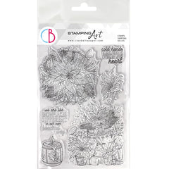Ciao Bella Clear Stamp Set 6x8 Poinsettia-1