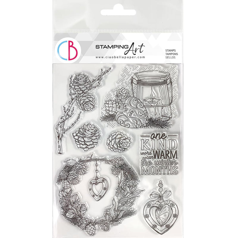 Ciao Bella Clear Stamp Set 6x8 Warm Heart-1