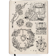 Ciao Bella Clear Stamp Set 6x8 Warm Heart-2