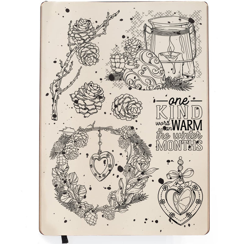 Ciao Bella Clear Stamp Set 6x8 Warm Heart-2