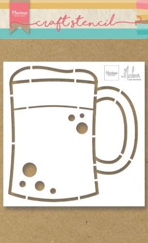 Beer Mug by Marleen Craft Stencil-1