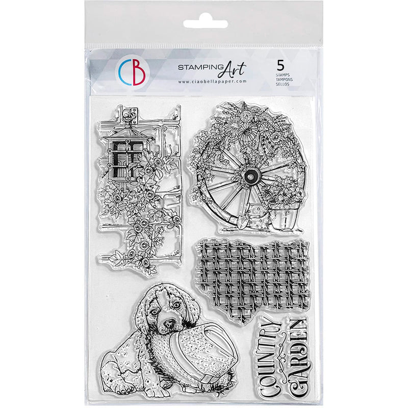 Ciao Bella Clear Stamp Set 6"x8" Country Life-1