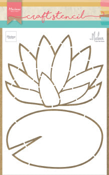 Craft Stencil Waterlily by Marleen-1