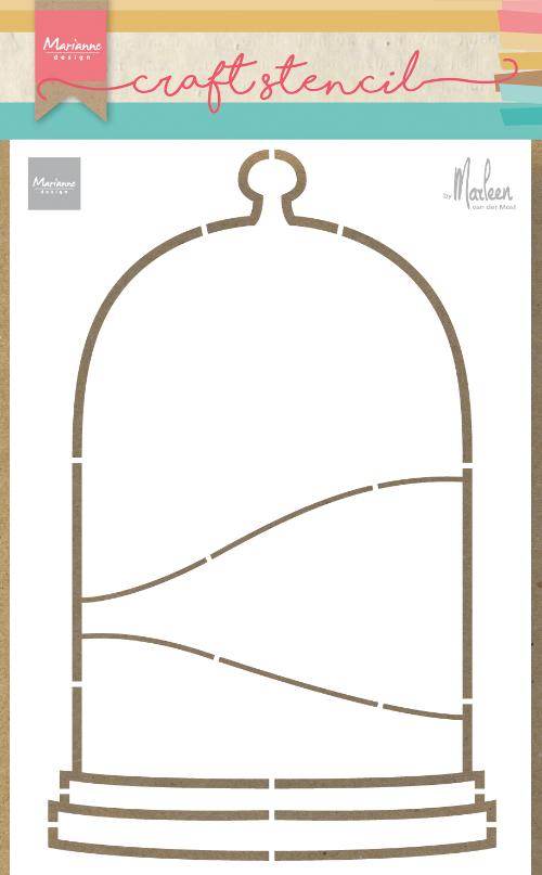 Craft Stencil Bell Jar by Marleen-1