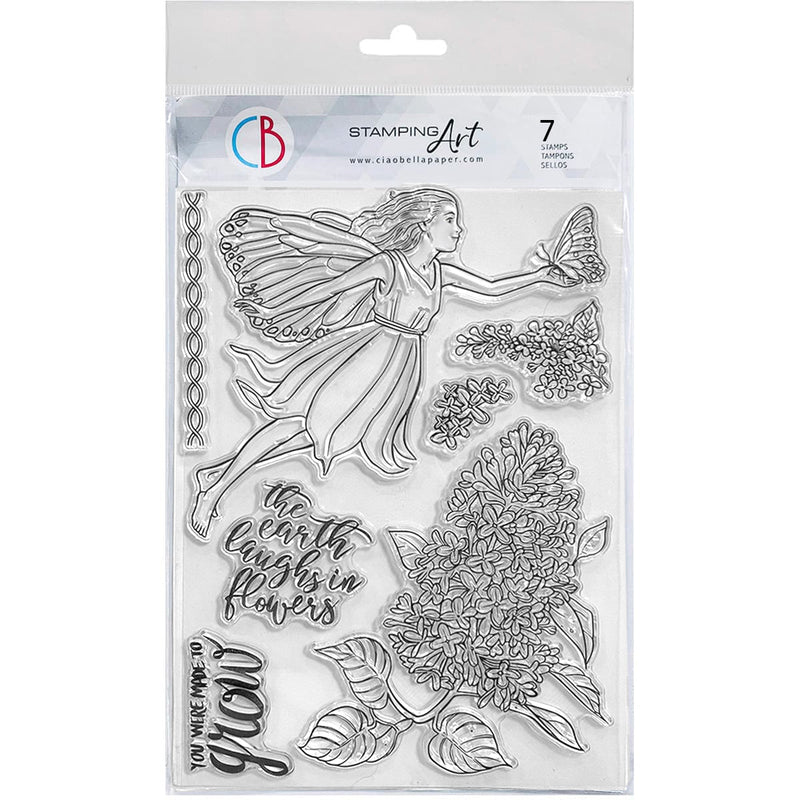 Ciao Bella Clear Stamp Set 6"x8" Light Fairy-1