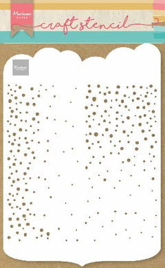Craft Stencil Slimline Dots - A4-1
