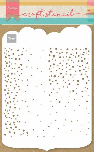 Craft Stencil Slimline Dots - A4-1