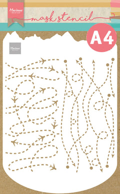Marianne Design Mask Stencil - A4 - Slimline Travel-1