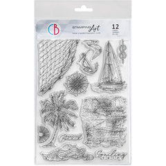 Ciao Bella Clear Stamp Set 6"x8" Sailing Trip-1