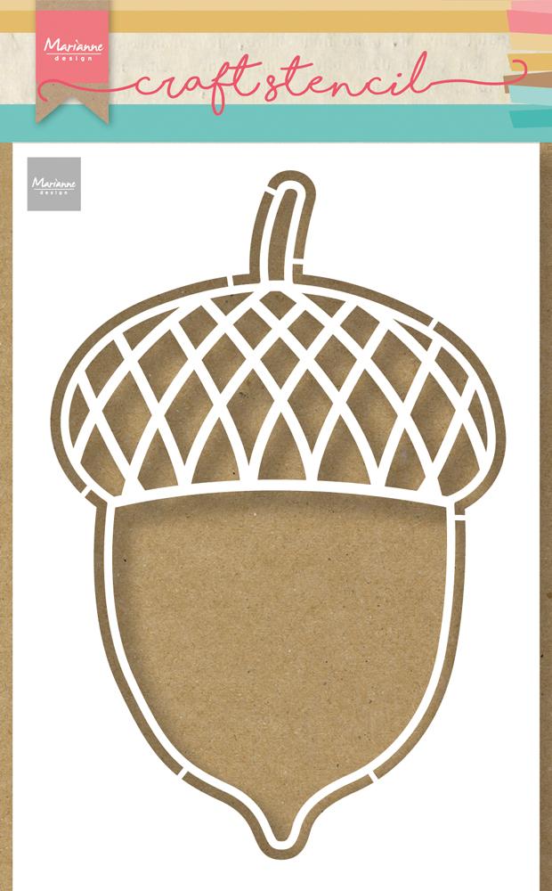 Marianne Design Craft Stencil - Acorn-1